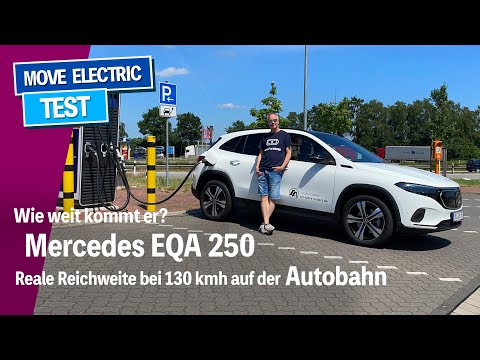 Wie gut ist der Mercedes EQA? Der elektrische Kompakt-SUV bei 130 kmh - inkl. Ladekurve