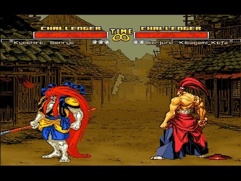 Mugen : Samurai Shodown :  Kyoshiro Senryo Vs Genjuro Kibagami