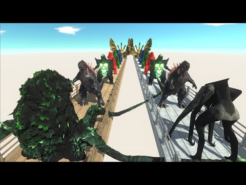 MUTO FEMALE VS BIOLLANTE DEATH RUN - Animal Revolt Battle Simulator