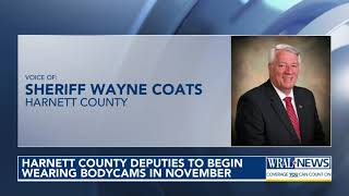 Harnett County sheriff's deputies to start wearing body cameras in November