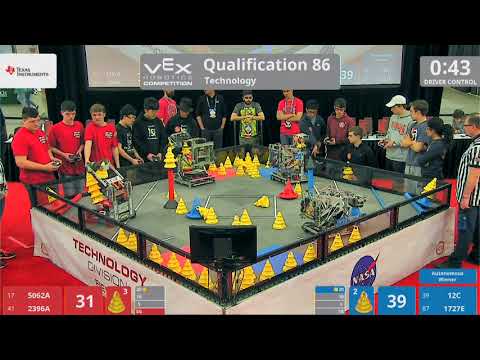 2018 VRC Tech Q86 - 5062A 2396A vs 12C 1727E - 106 to 71