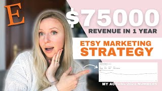 My Etsy Marketing Strategy | How I made $75000 on Etsy selling digital products