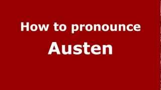 How to pronounce Austen