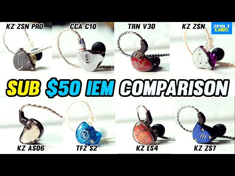 KZ ZSN Pro Comparison vs KZ AS06 vs TRN V30 vs CCA C10 vs TFZ S2 vs KZ ZS7 vs KZ ES4 🔥