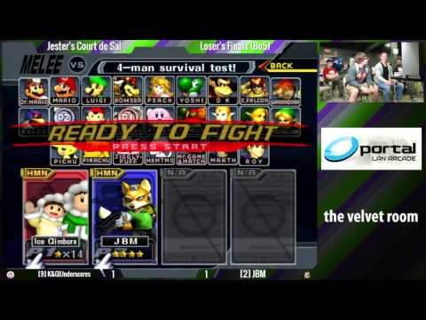 Jester's Court de Sal! - Losers Finals - K&G| Underscores (ICs) vs JBM (Marth, Fox) - Melee Singles