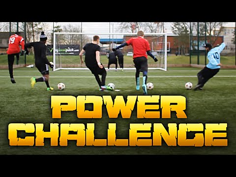 FOOTBALL POWER CHALLENGE - How Hard Can You Kick A Football?