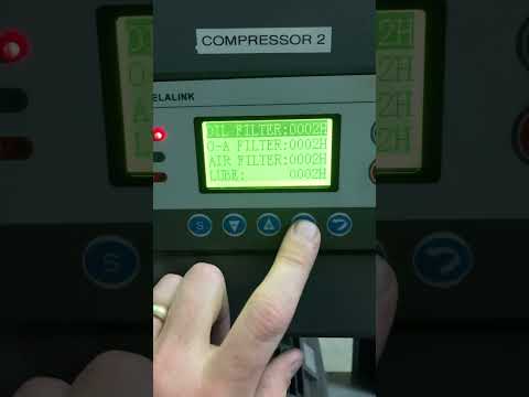 Resetting your hours on a gs air compressor