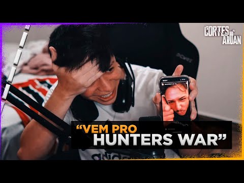 ARUAN FOI CONVIDADO PARA PARTICIPAR DO HUNTERS WAR 2 AO VIVO - Cortes do Aruan