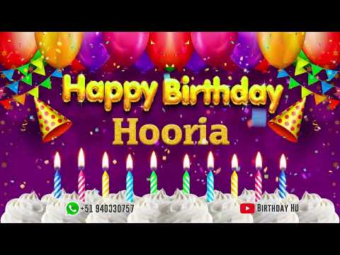 Hooria Happy birthday To You - Happy Birthday song name Hooria 🎁