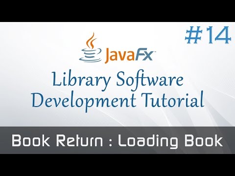 JavaFX Library Software #14 : Loading Issued Book For Submission (Book Return)