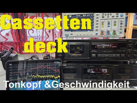 Tapedeck Kassettenrekorder Tonkopf einstellen Geschwindigkeit einstellen