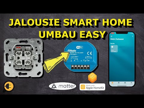 Smart Home Jalousie Rolladensteuerung nachrüsten. Eltako Rollo Beschattungsaktor ESB62NP. Anleitung