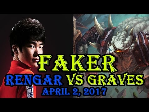 Faker Rengar Jungle Vs Graves April 2, 2017 SoloQ Challenger