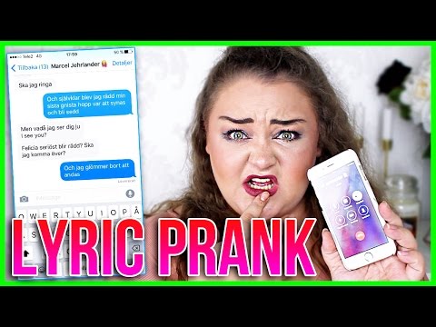 LYRIC PRANK PÅ LILLEBROR MARCEL | FELICIA PRANKAR