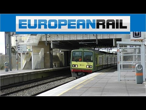 Iarnród Éireann Irish Rail DART 8500 EMU 8527 + 85xx arrives at Clongriffin Station