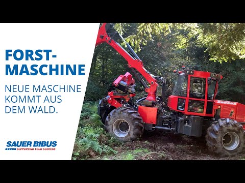Wir präsentieren eine neue Maschine im Wald