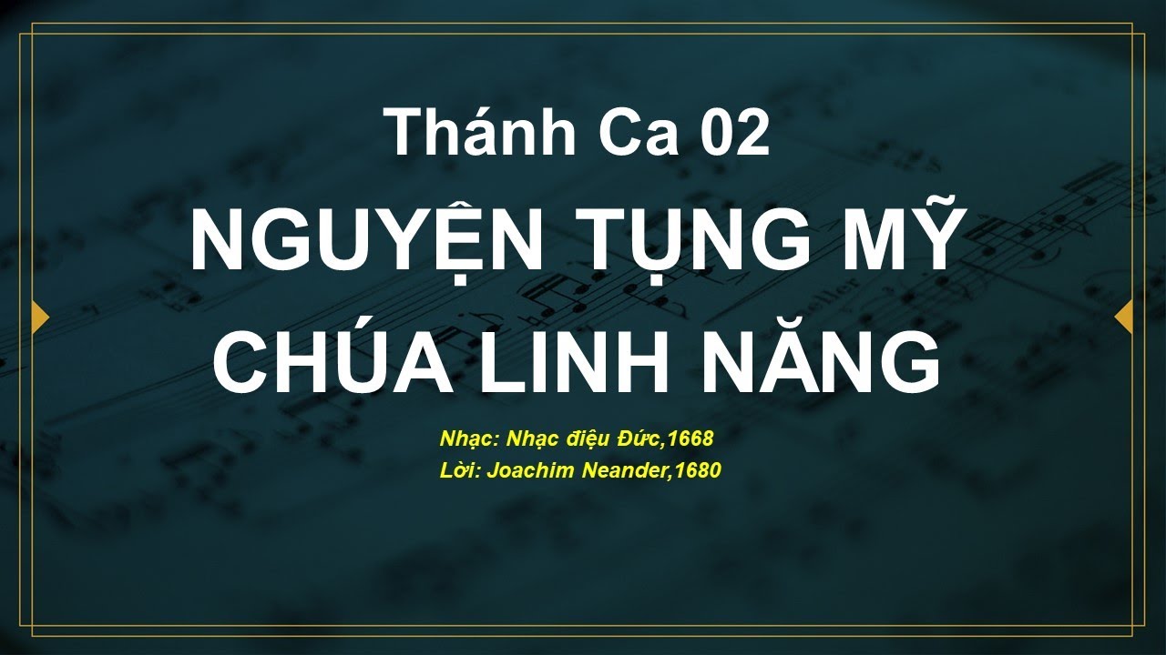 BEAT - Nguyện Tụng Mỹ Chúa Linh Năng - Thánh Ca 002 - Karaoke Tin Lành