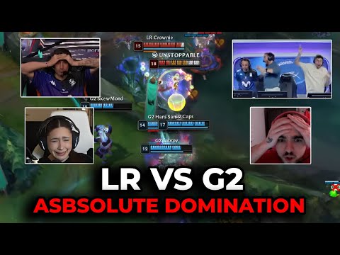 Streamers React to Los Ratones DESTROYING G2 | LR vs G2 LEC Reactions (with Subs)