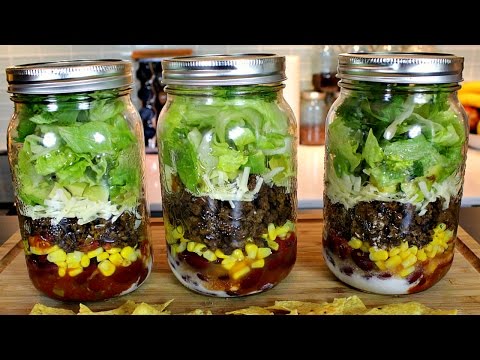 Taco Salad in a Mason Jar Recipe