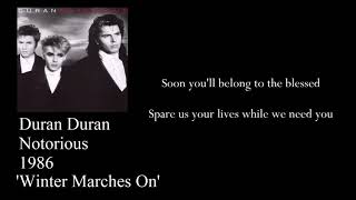 Duran Duran - Winter Marches On (Lyrics)