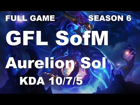 GFL SofM - Aurelion Sol vs Elise - Jungle - Full Game [Apr 5 2016]