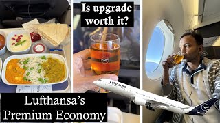 Lufthansa Premium economy class review | Is upgrade worth it? Mumbai to Munich