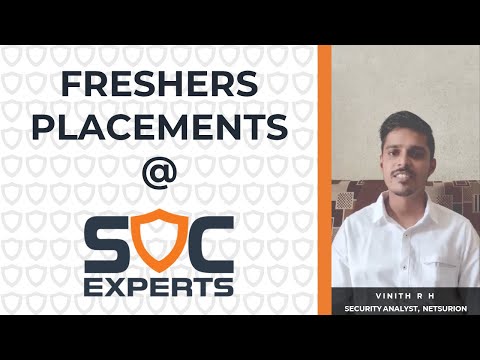 Magic Happened at SOC Experts - Vinith R H | Netsurion | Cybersecurity Jobs for Freshers