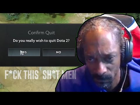 Snoop Dogg trying to play DOTA 2 (Snoop Dogg Rage Quit)