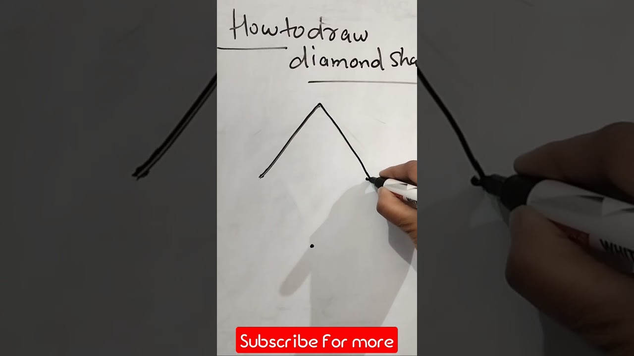 How to draw diamond shape| draw diamond shape with dots #shorts #short #shape #viral #ytshorts