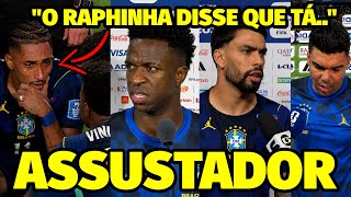 “EU TO EM CHOQUE..NO VESTIÁRIO O RAPHINHA DISSE PRA GENTE QUE..” A CENA ASSUSTADORA NA SELEÇÃO