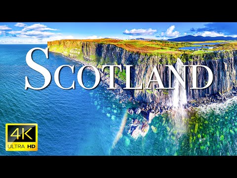 FLYING OVER SCOTLAND (4K UHD) Relaxing Music Along With Beautiful Nature Videos (4K Video Ultra HD)