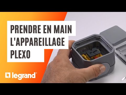 Double prise de courant précâblée 2x2P+T horizontale étanche Plexo, LEGRAND, Interrupteur et prise étanche, Plexo, Double prise de courant  précâblée 2x2P+T horizontale étanche Plexo