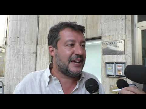 Matteo Salvini in piazza San Jacopo