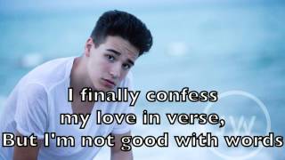 Jacob Whitesides - Words Karaoke Cover Backing Track + Lyrics Acoustic Instrumental