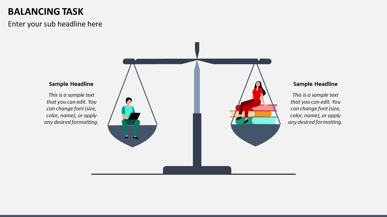 Balancing Task Animated PowerPoint Template