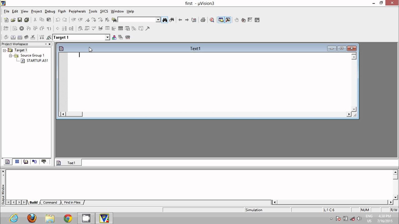 8051 tutorial 1 start keil