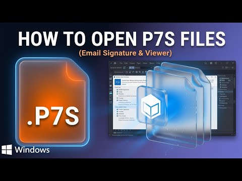 How to Open P7S Files (Microsoft Outlook)