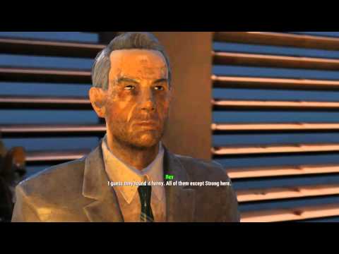 Fallout 4 Part 36 Reaching Rex and Strong the Super Mutant