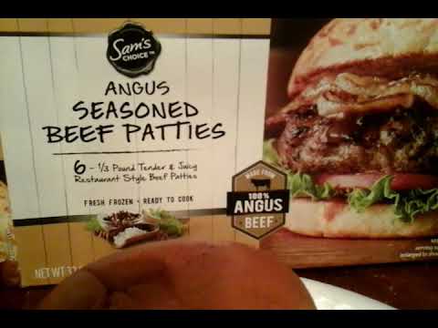 Sam choice angus seasoned beef patties taste review