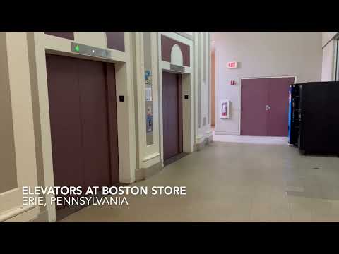 Otis traction elevators at Boston Store. Erie, PA