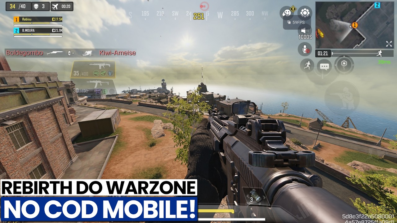 SAIU! REBIRTH ISLAND no COD MOBILE! VIROU WARZONE? PRIMEIRA GAMEPLAY