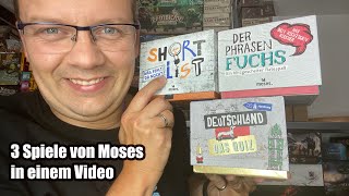 3 Spiele von Moses in einem Video (Short List, Der Phrasen Fuchs, Deutschland das Quiz)