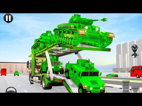 US Army Vehicle Transporter Truck: Military game android12games - Android gameplay