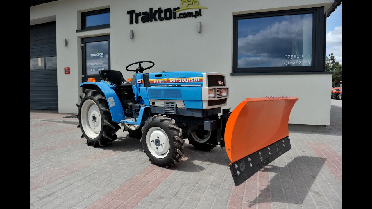 Mitsubishi MT1601D + pług do śniegu mechaniczny TRAKTOR.COM.PL
