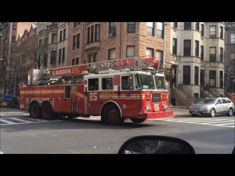 FDNY RESPONDING COMPILATION 46 FULL OF BLAZING SIRENS & LOUD AIR HORNS THROUGHOUT NEW YORK CITY.