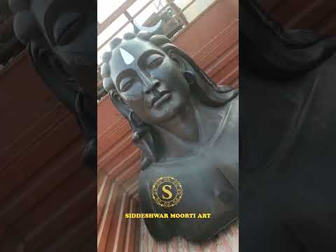 Hindu Black Marble Adiyogi Shiva Statue