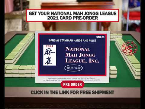 National Mah Jongg League card and table