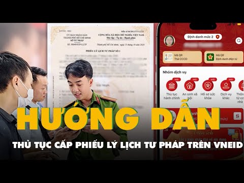 Hướng dẫn thủ tục cấp phiếu lý lịch tư pháp trên VNeID nhanh gọn, tiết kiệm