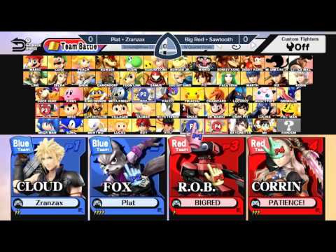 Sm4sh@Mines 52 - Zranzax + Plat Vs. BigRed + Sawtooth - Doubles Winners Quarterfinals