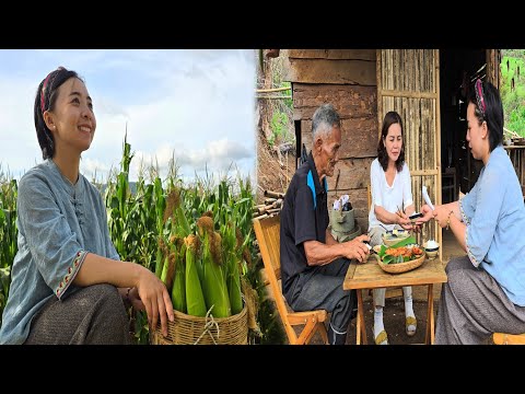 Mouth-Watering Corn Recipes: An Unexpected Guest Visits Grandpa | Ly Phuc Hang